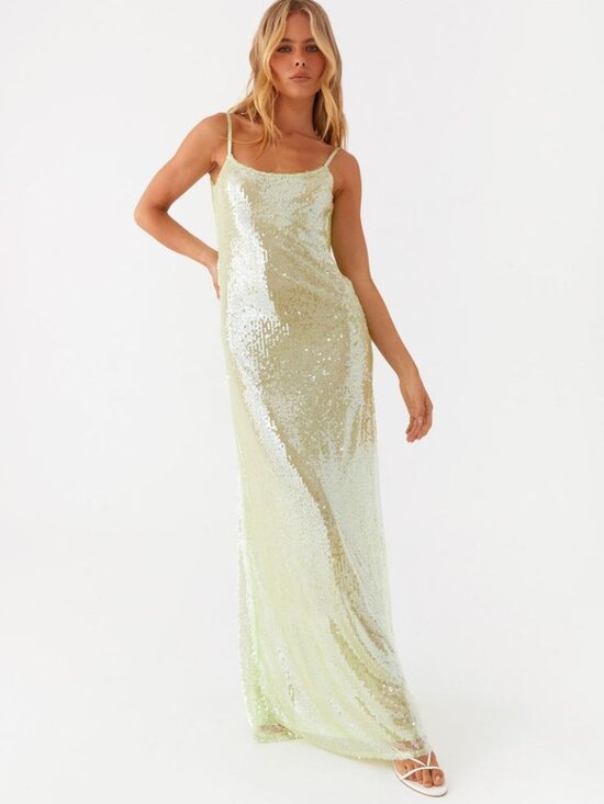 Peppermayo Dresses & Skirts - Pepper Mayo - Higher Level Sequin Maxi Dress - Mint
